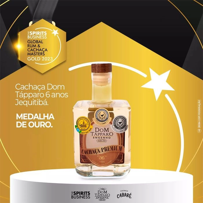 Cachaça Dom Tápparo Premium 6 Anos Jequitiba 700 Ml