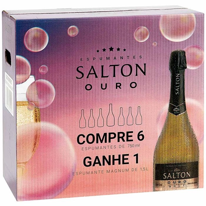 Espumante Salton Brut Ouro 750 Ml + Magnum 1500 Ml