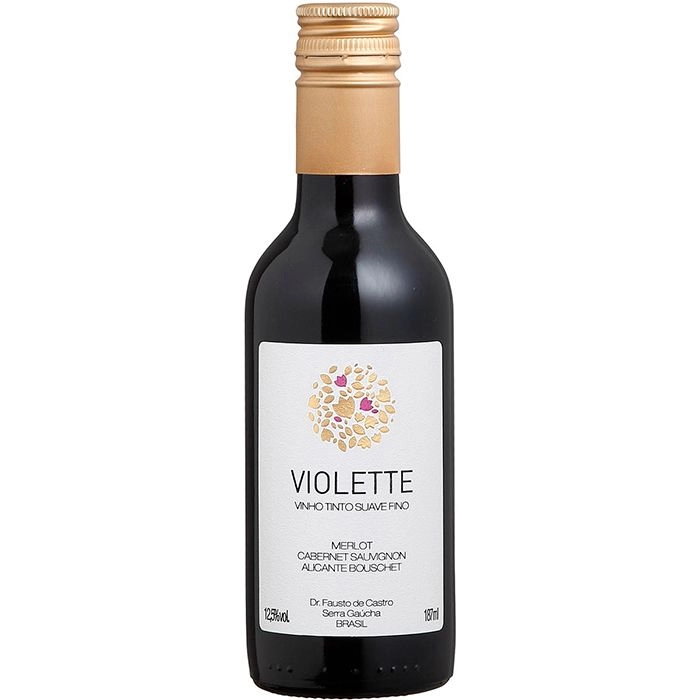 Vinho Violette Tinto Suave 187 Ml